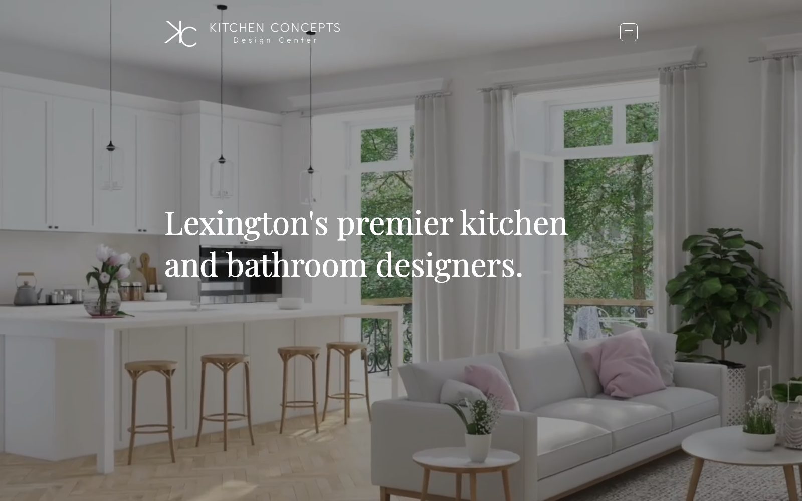The current kitchenconceptsky.com homepage