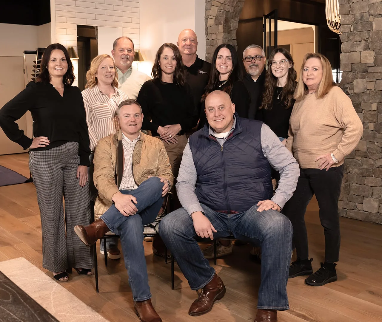 The Kitchen Concepts team photographed together in the design center